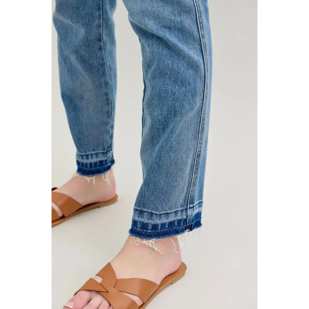 Classic High-Rise Straight Leg Jeans - Light Blue - Picture 11 of 13